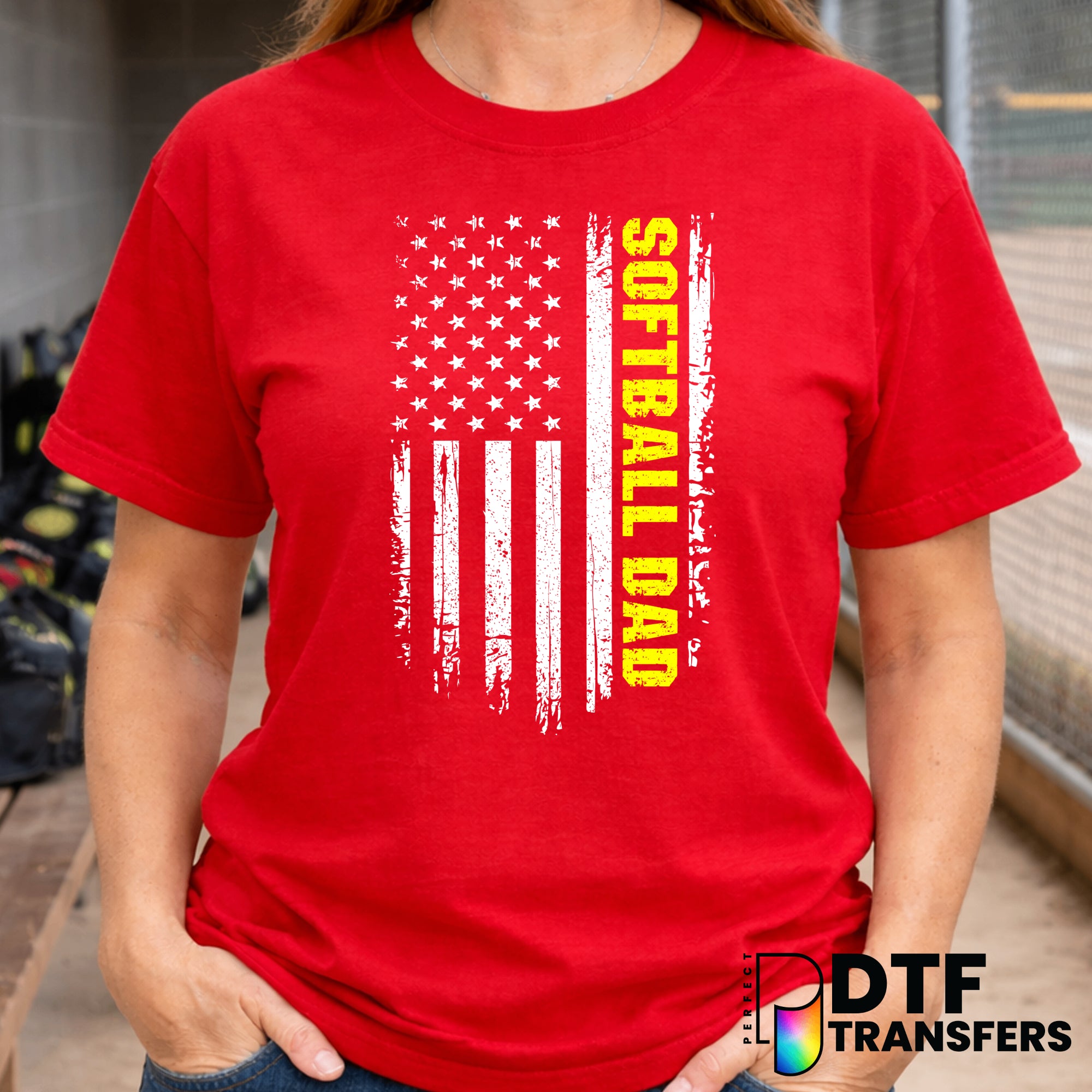 SOFTBALL DAD – Softball DTF Transfer