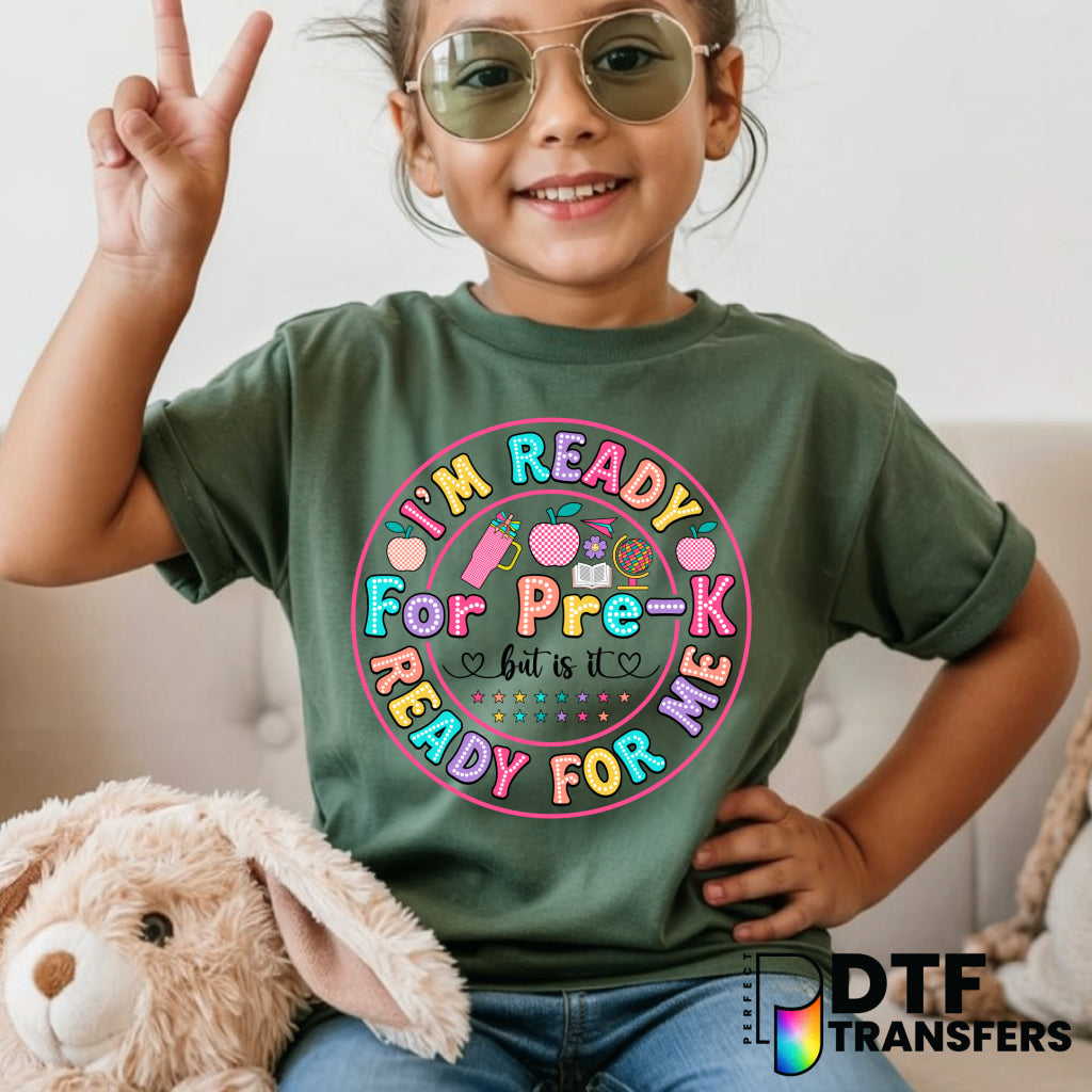 Pre-K Colorful Retro Educator – Teacher DTF Transfer