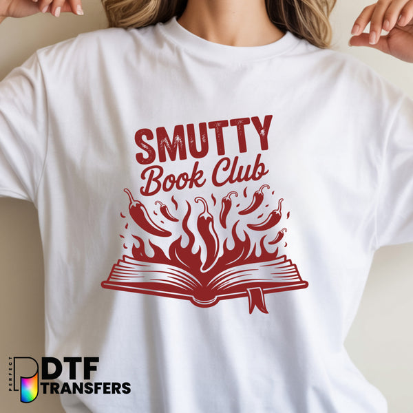 Smutty Book Club Open Book Reading – Teacher DTF Transfer