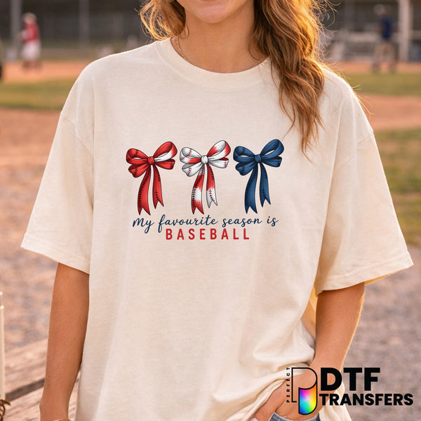 My Favorite Season is Baseball – Baseball DTF Transfer