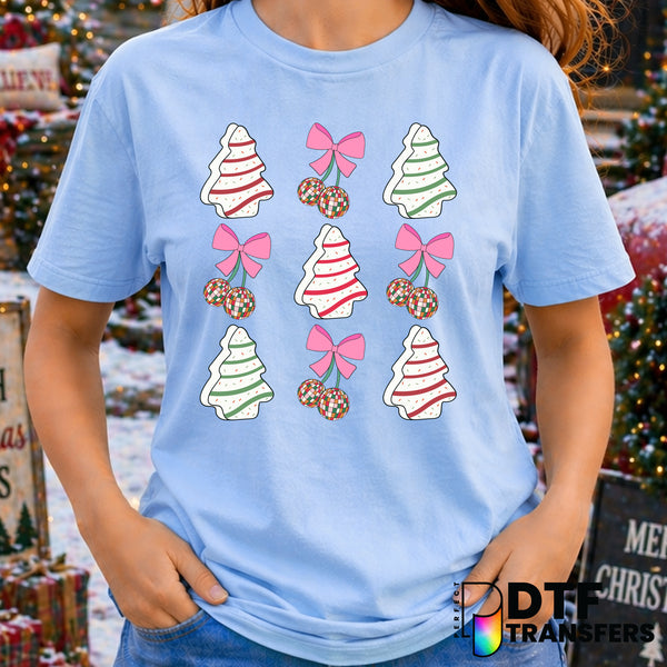 Christmas Tree Cake – Christmas DTF Transfer