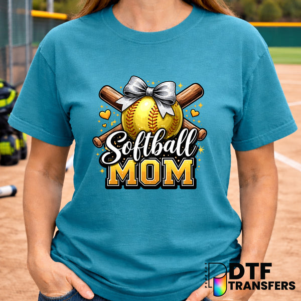 Softball Mom – Softball DTF Transfer