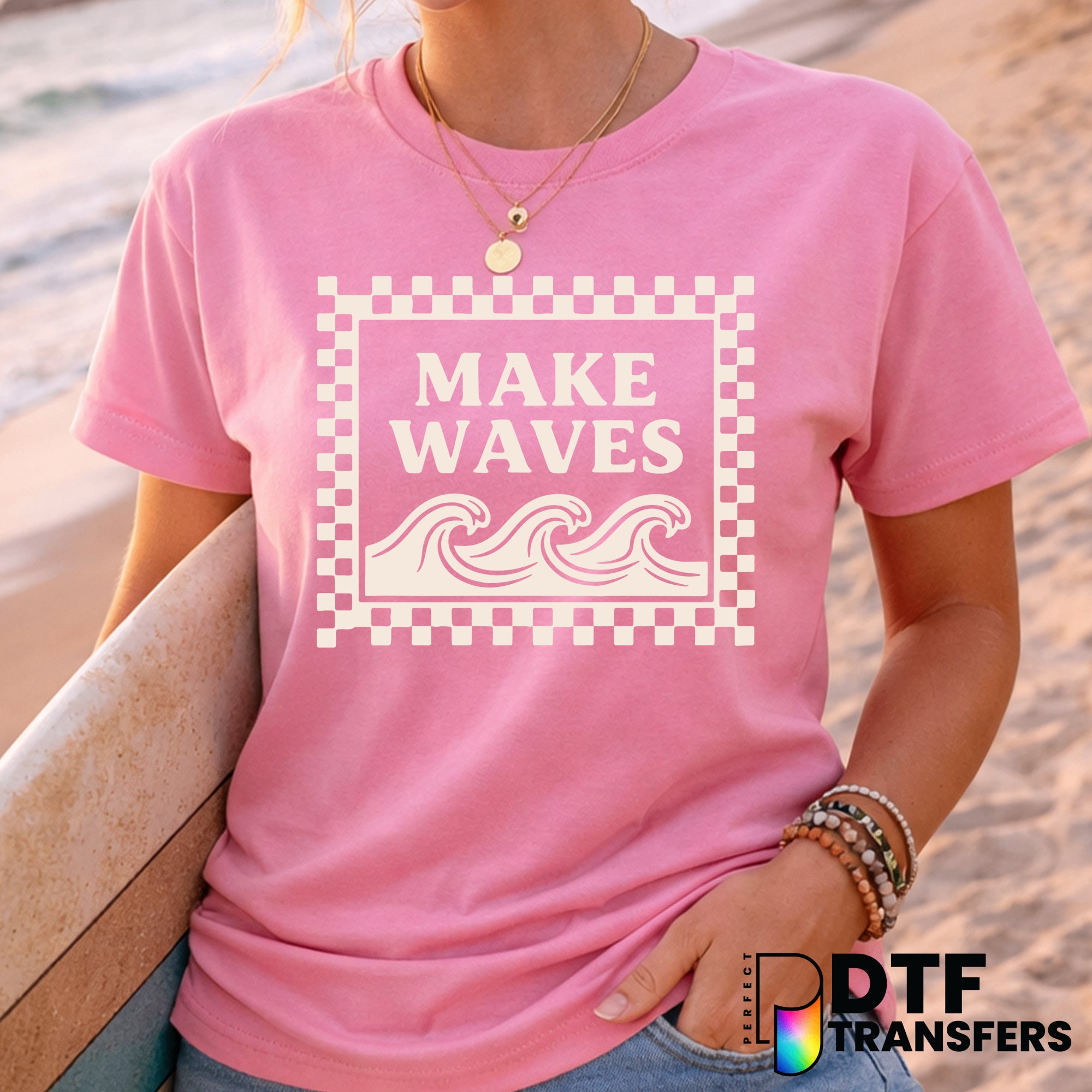 Make Waves Surfing – Surfing DTF Transfer