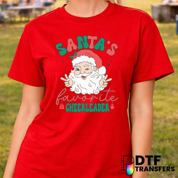 Santa's Favorite Cheerleader – Cheerleading DTF Transfer