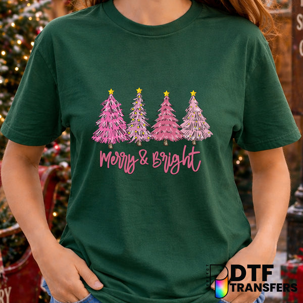 Merry and Bright – Christmas DTF Transfer