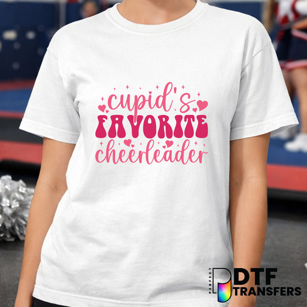 Cupid's Favorite Cheerleader – Cheerleading DTF Transfer