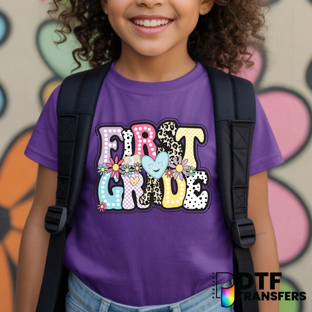 First Grade Welcome Back to School – Teacher DTF Transfer