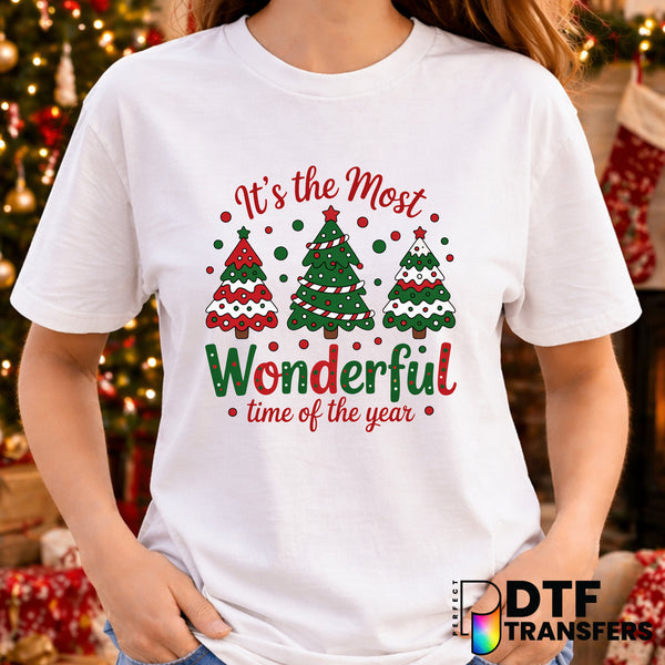 It's the Most Wonderful Time of the Year – Christmas DTF Transfer