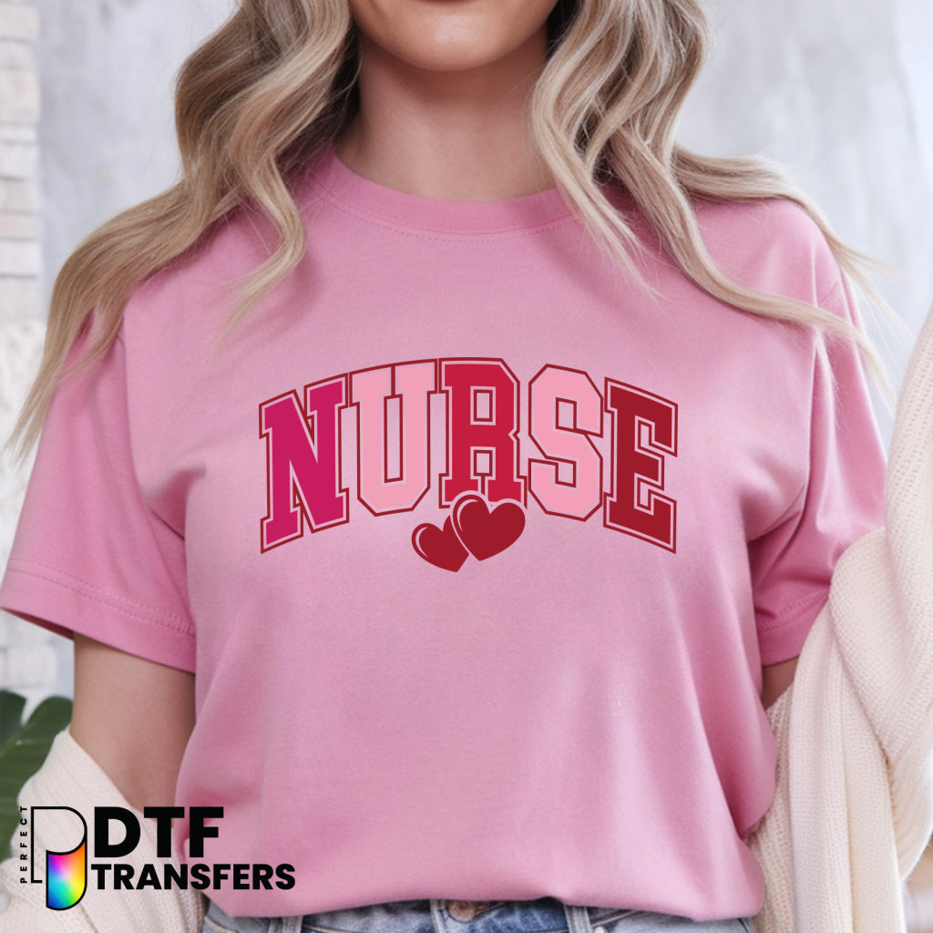 NURSE SCHOOL Varsity Arch – School Nurse DTF Transfer