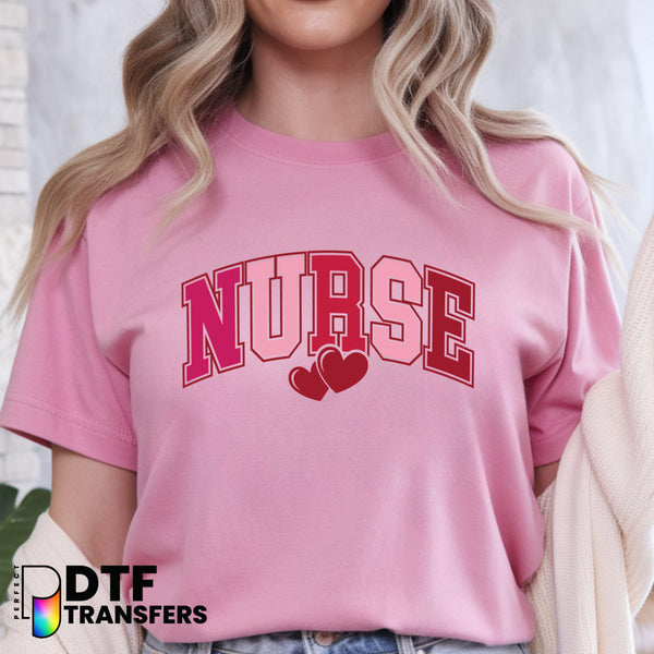 NURSE SCHOOL Varsity Arch – School Nurse DTF Transfer
