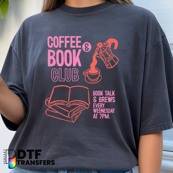 Coffee Books & Red Wine – Teacher DTF Transfer