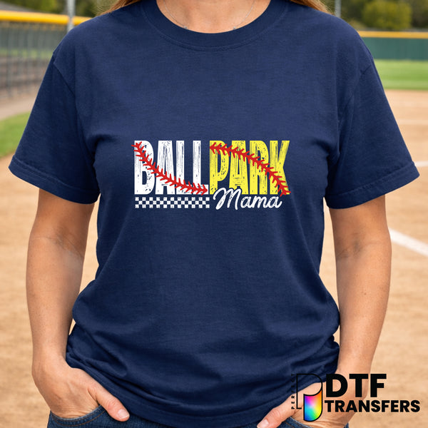 Ballpark Mama – Softball DTF Transfer