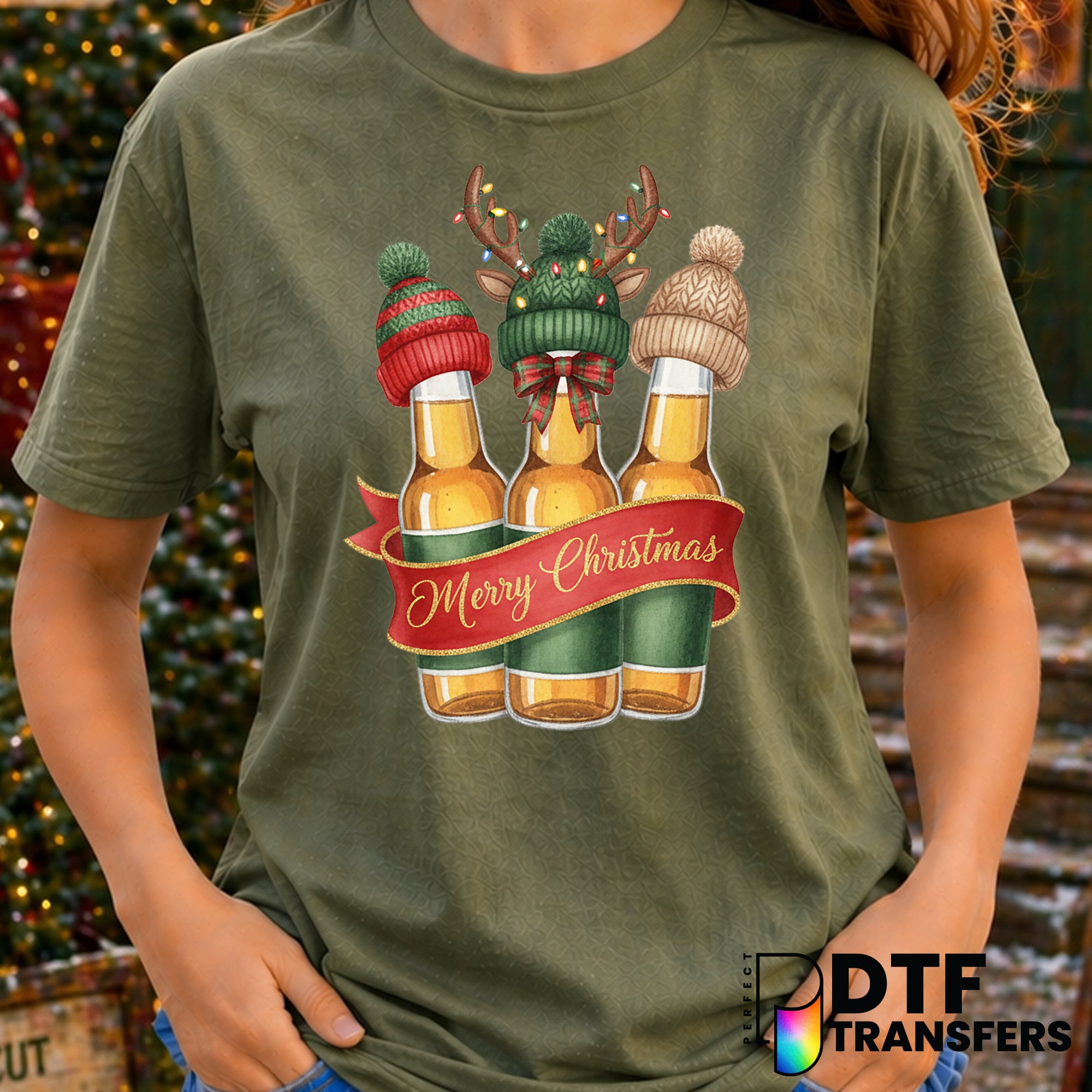 Merry Christmas – Christmas DTF Transfer