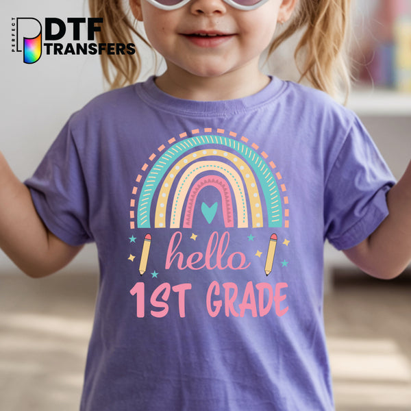 Hello First Grade – Teacher DTF Transfer
