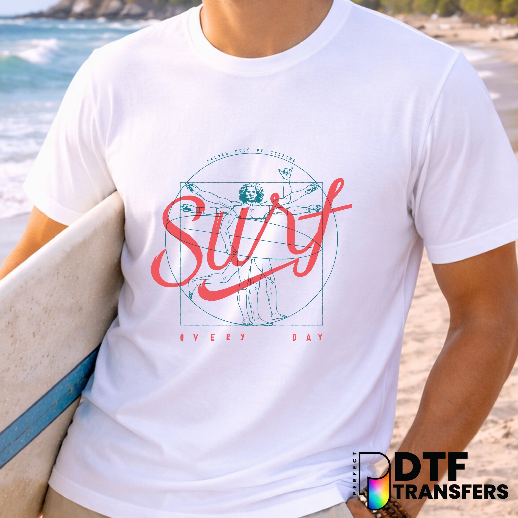 Surfer Wave – Surfing DTF Transfer