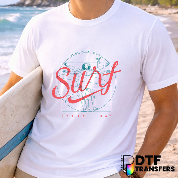 Surfer Wave – Surfing DTF Transfer