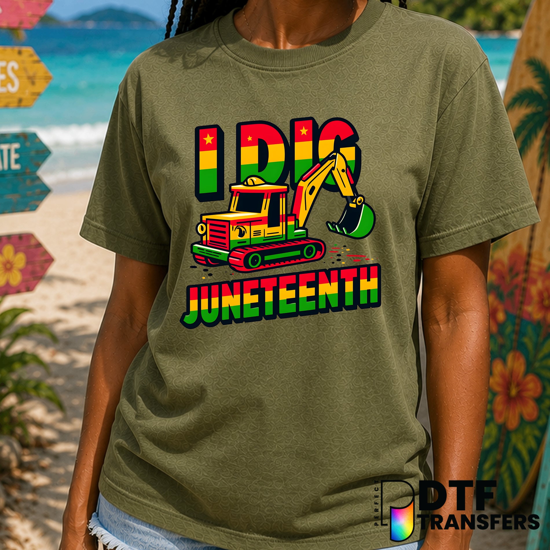 I Dig Juneteenth – Black History Month DTF Transfer