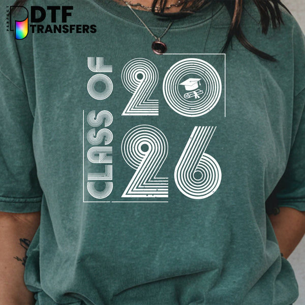 Vintage Class of 2026 – Teacher DTF Transfer