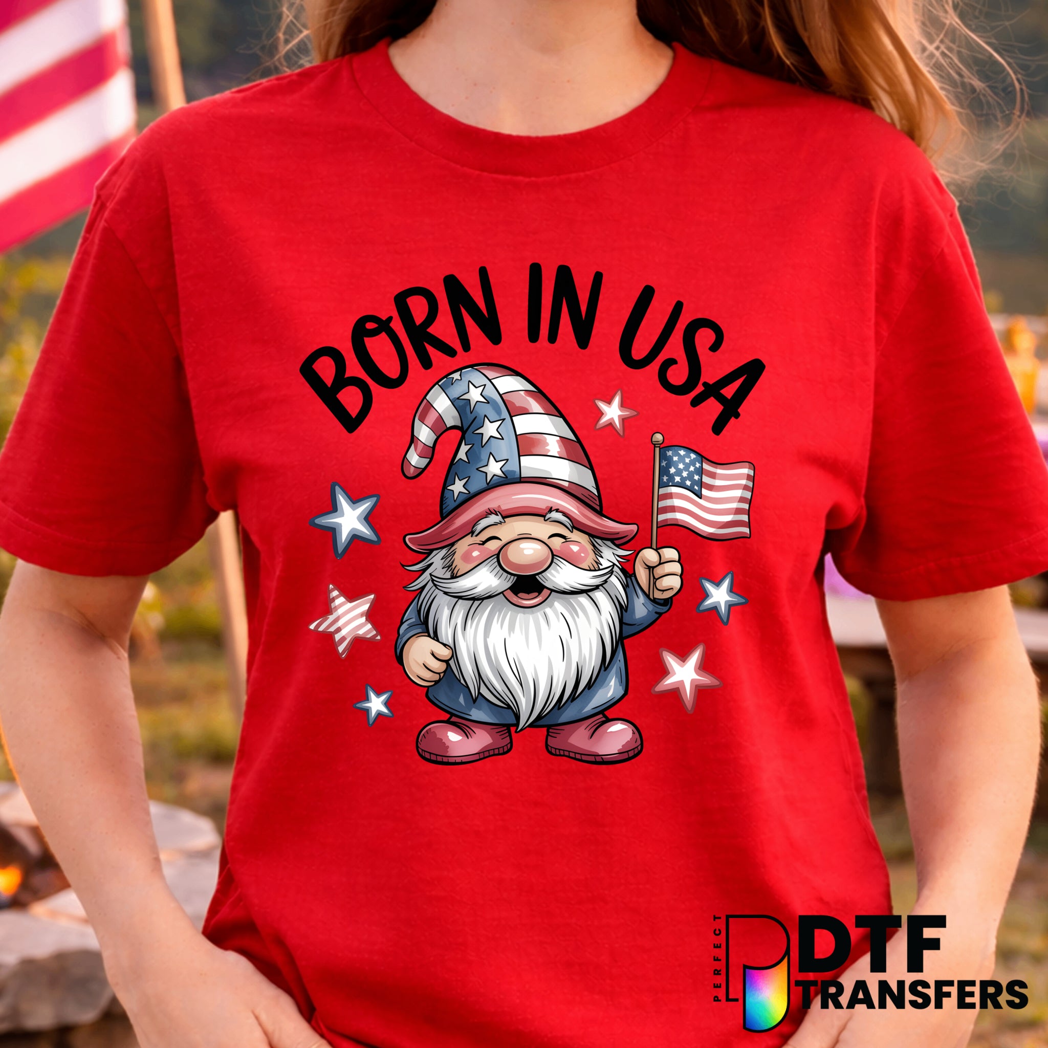 Born in the USA – Fourth of July DTF Transfer