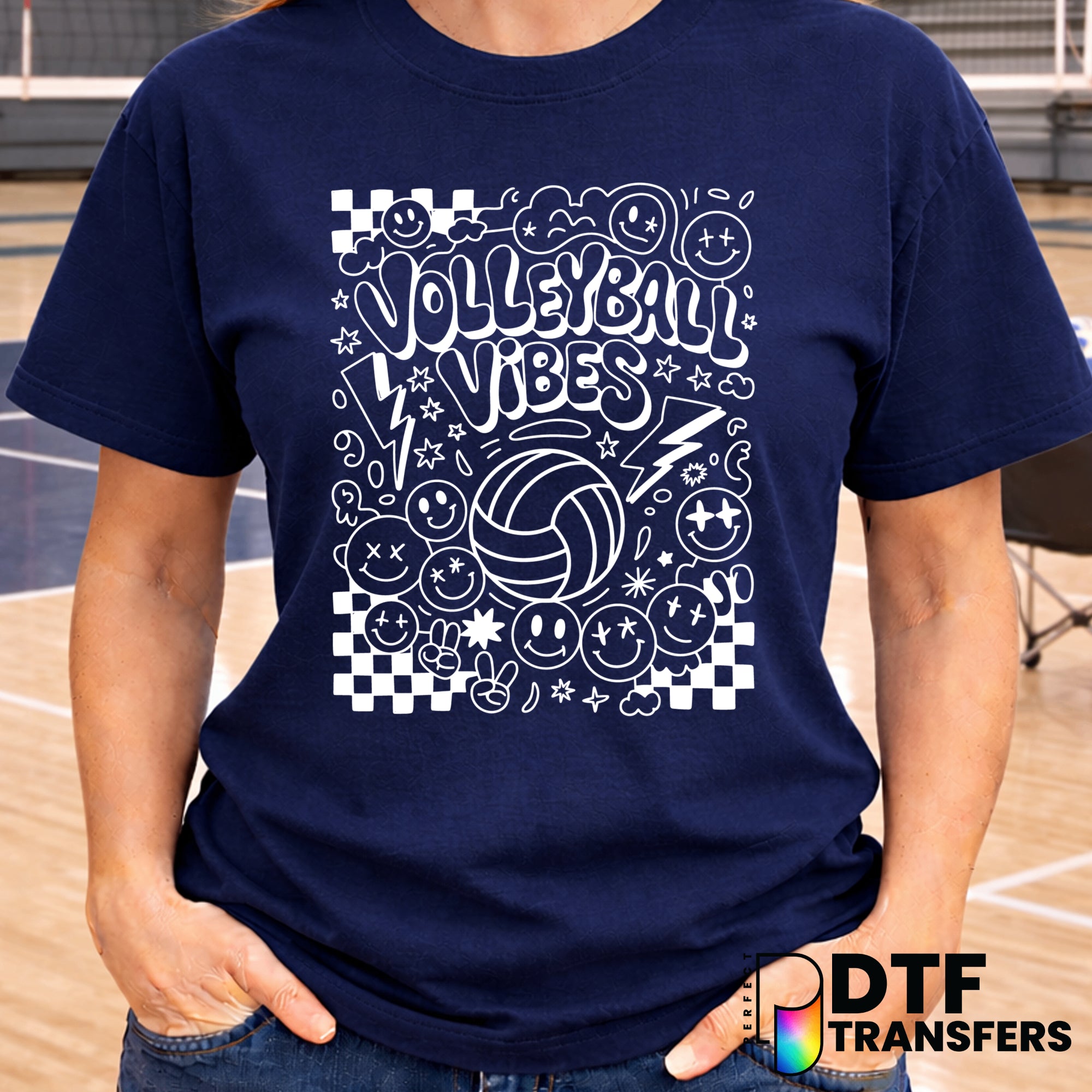 Volleyball Vibes – Volleyball DTF Transfer