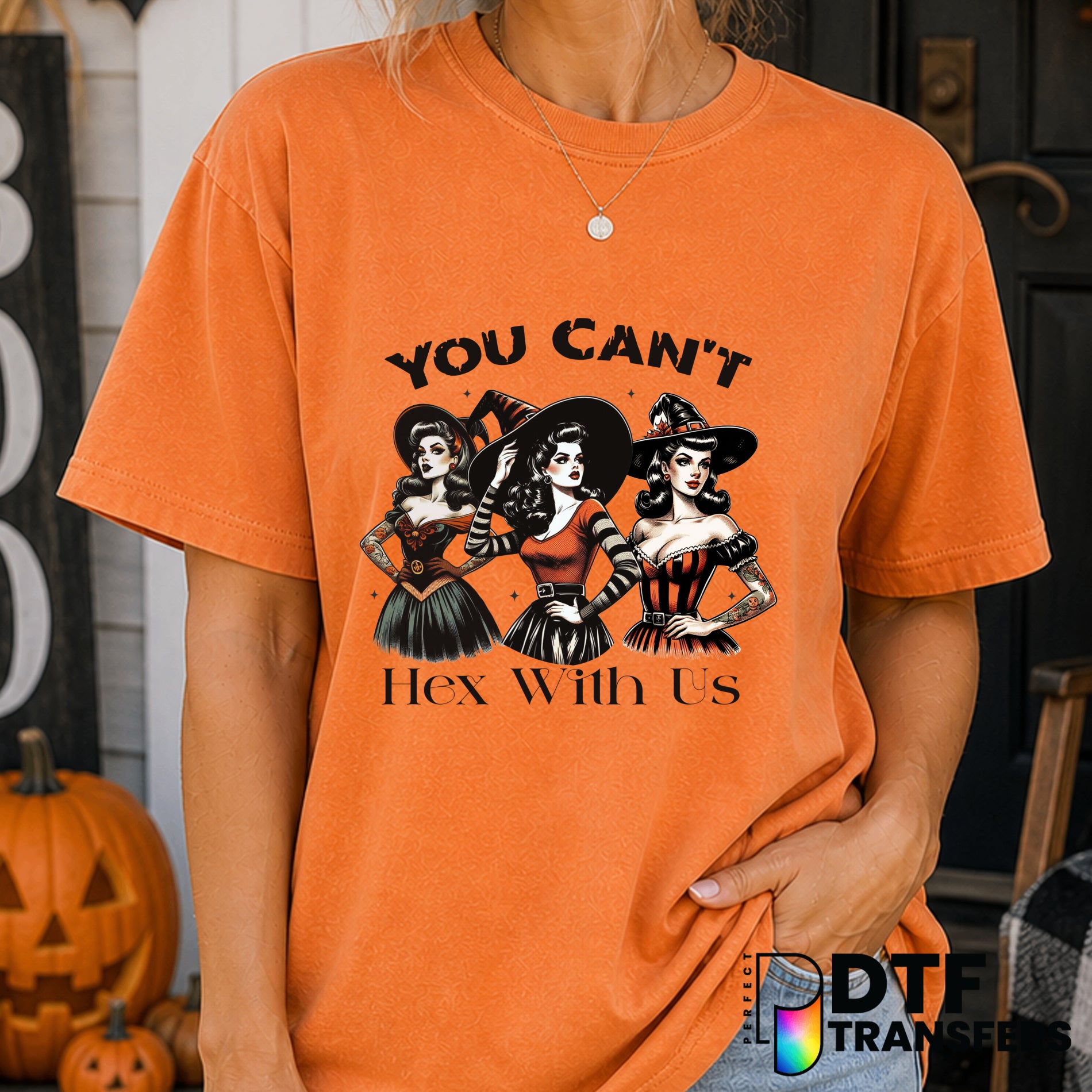 You Can't Hex With Us – Halloween DTF Transfer