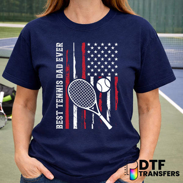Best Tennis Dad Ever – Tennis DTF Transfer