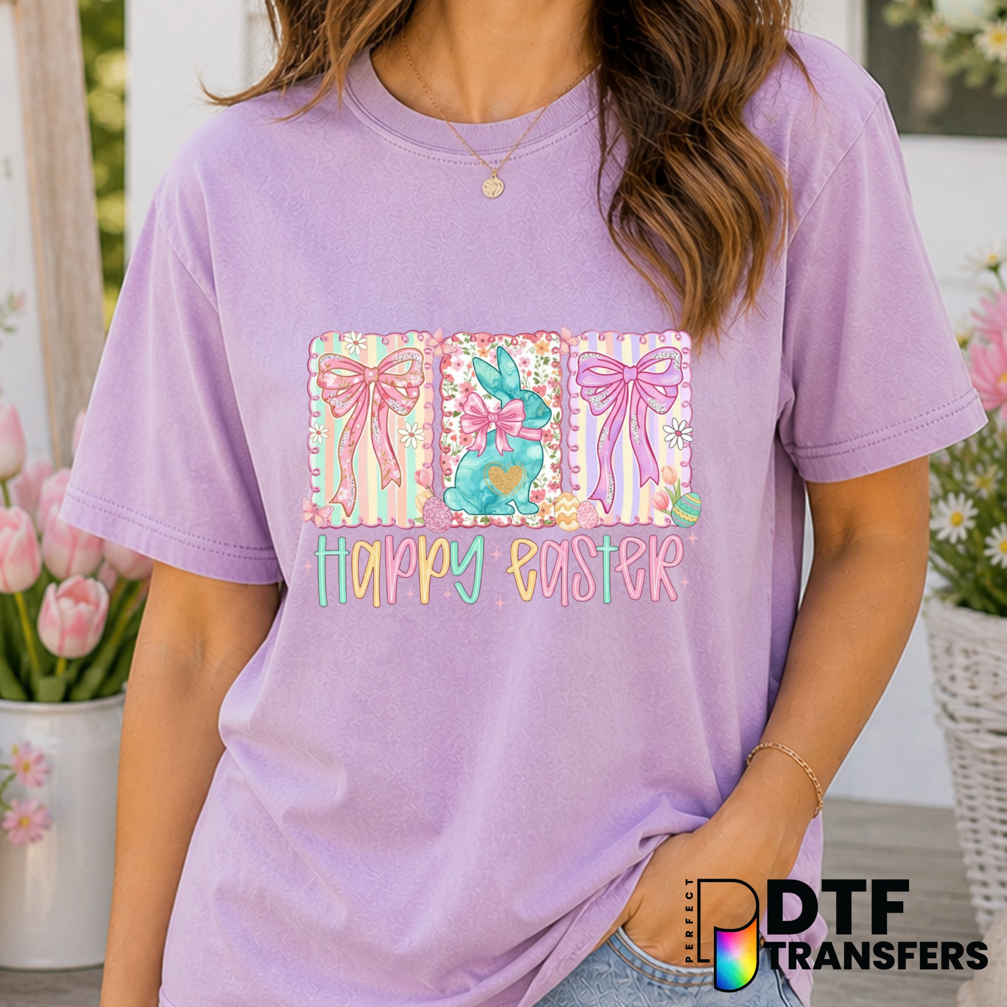 Happy Easter – Easter DTF Transfer