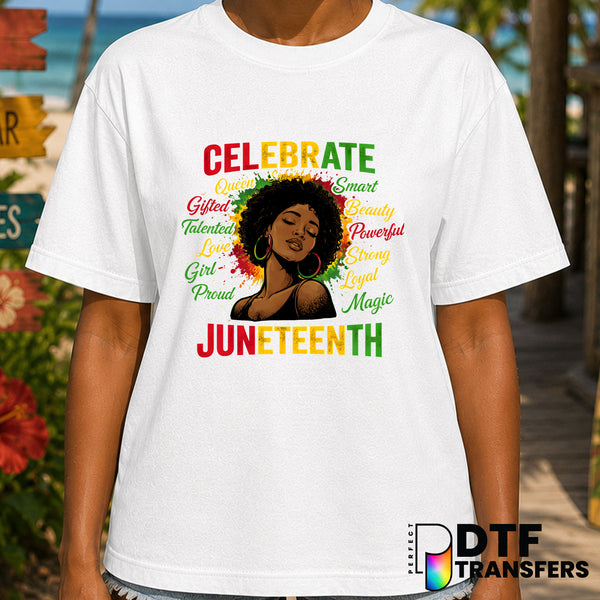 Celebrate Juneteenth – Black History Month DTF Transfer