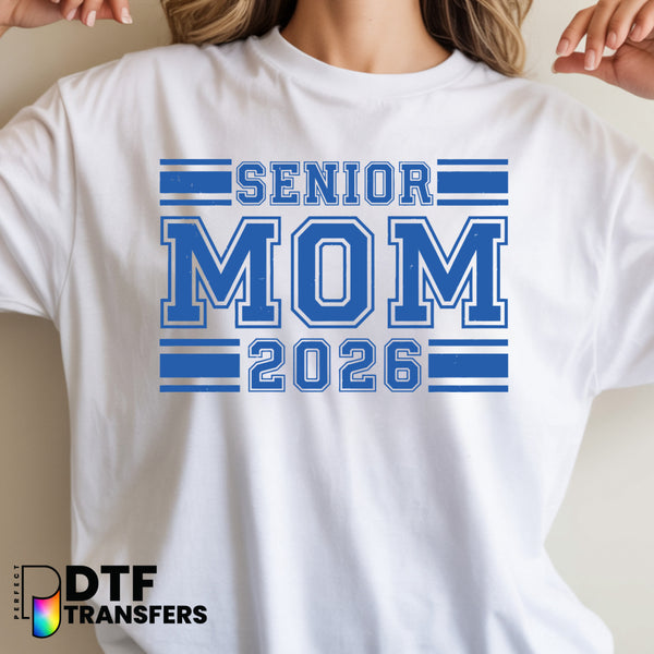 VINTAGE VARSITY SENIOR MOM 2026 – Teacher DTF Transfer