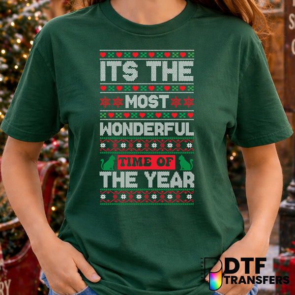 It's The Most Wonderful Time of The Year – Christmas DTF Transfer
