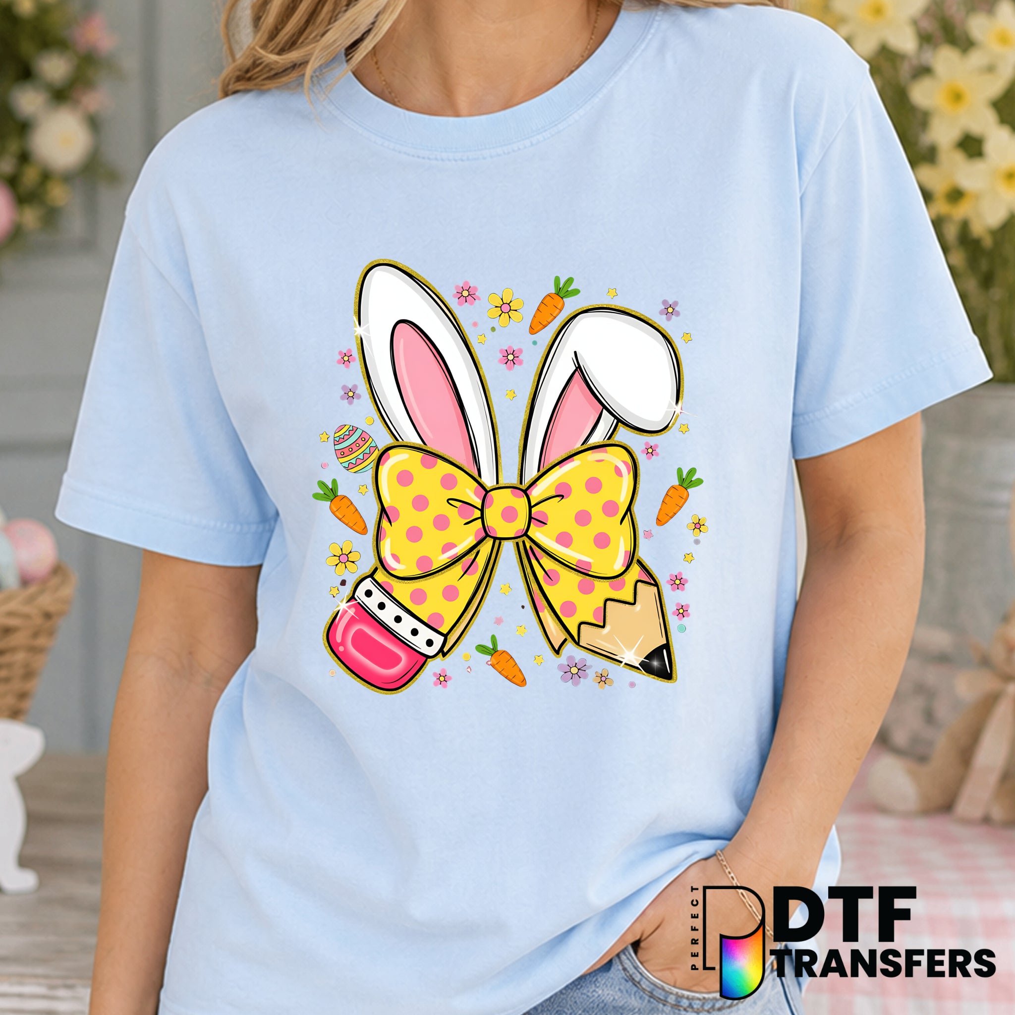 Easter Teacher – Easter DTF Transfer
