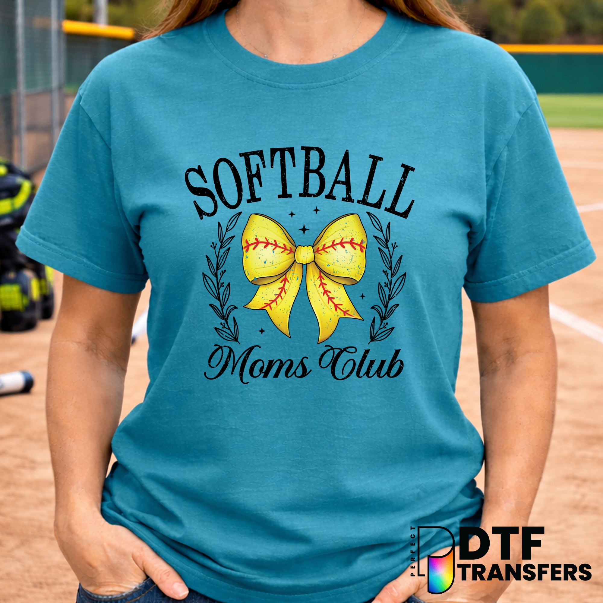 SOFTBALL MOMS CLUB – Softball DTF Transfer