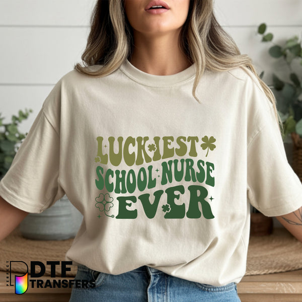 Luckiest School Nurse – School Nurse DTF Transfer