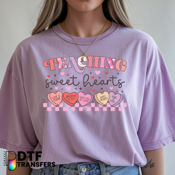 Teaching Sweethearts Candy Hearts – Teacher DTF Transfer