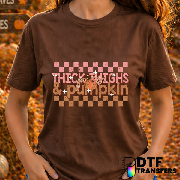 Thick Thighs and Pumpkin Pies – Thanksgiving DTF Transfer
