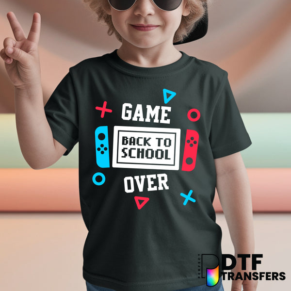 GAME OVER Welcome Back to School – Teacher DTF Transfer
