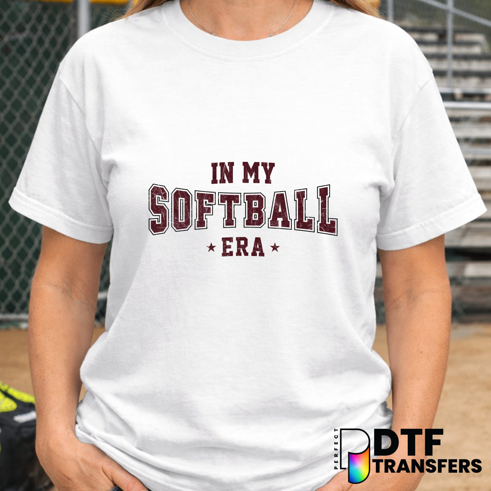 "In My Softball Era" – Softball DTF Transfer