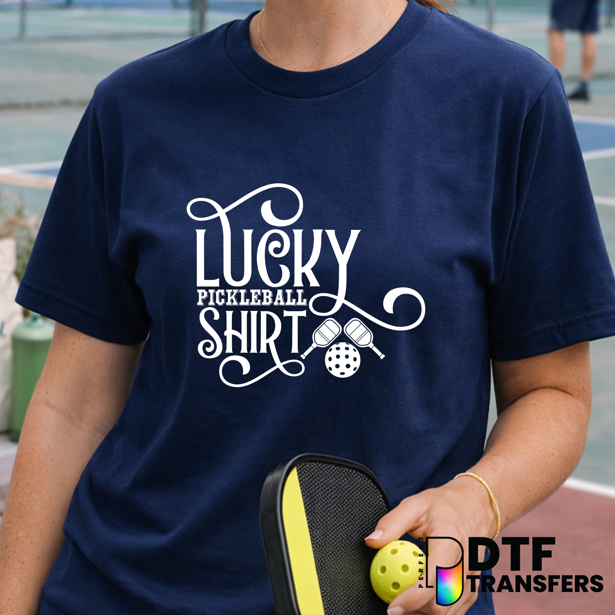 Lucky Pickleball Shirt – Pickleball DTF Transfer