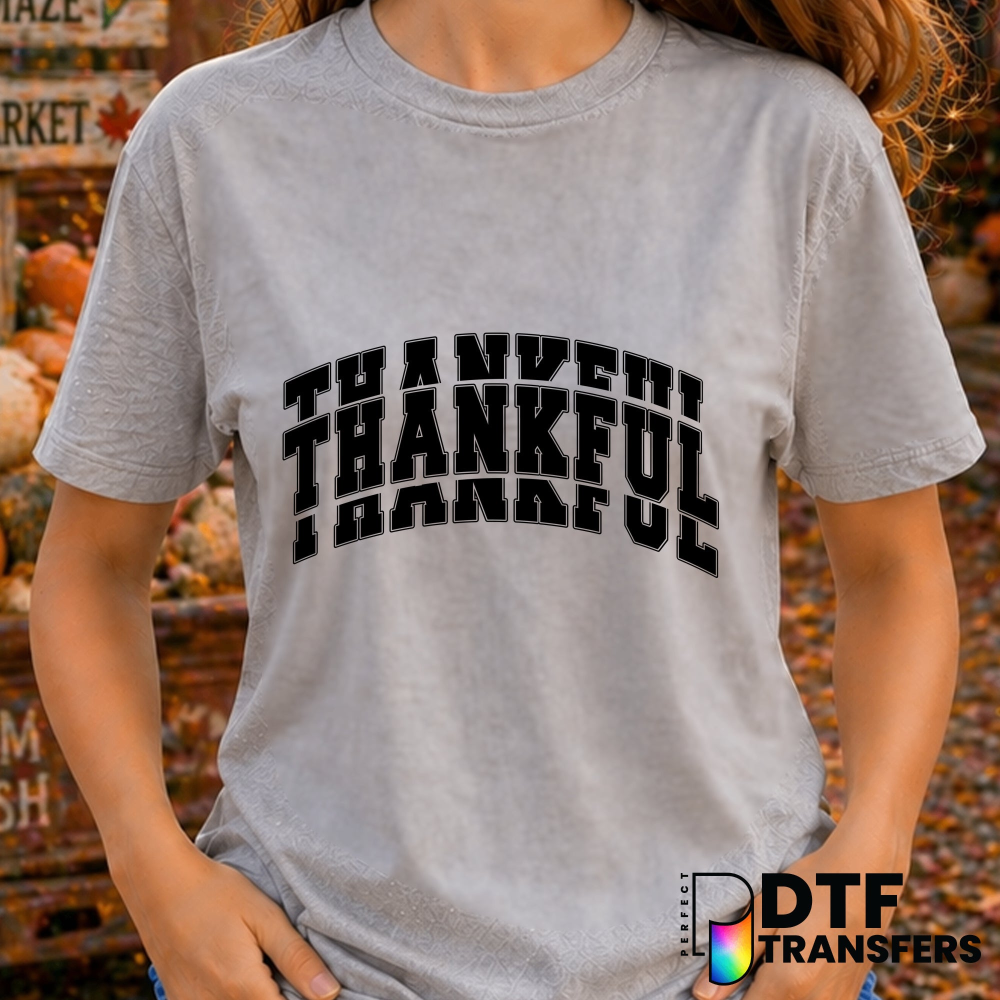 Thankful Varsity – Thanksgiving DTF Transfer