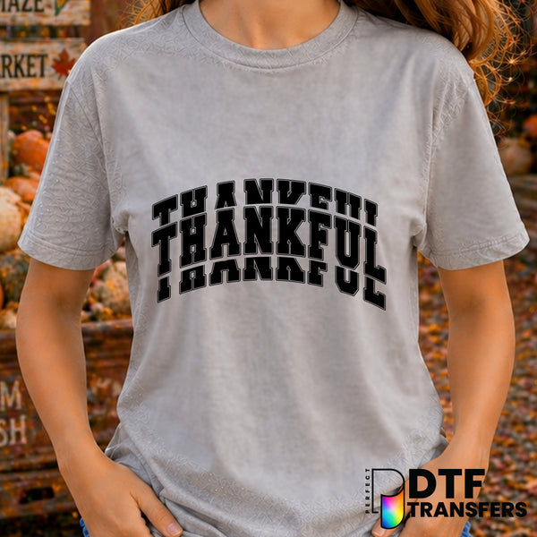 Thankful Varsity – Thanksgiving DTF Transfer