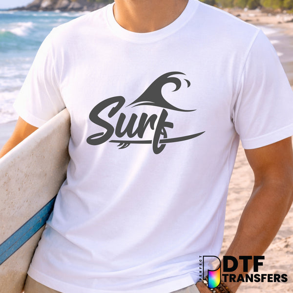Surfboard Wave – Surfing DTF Transfer