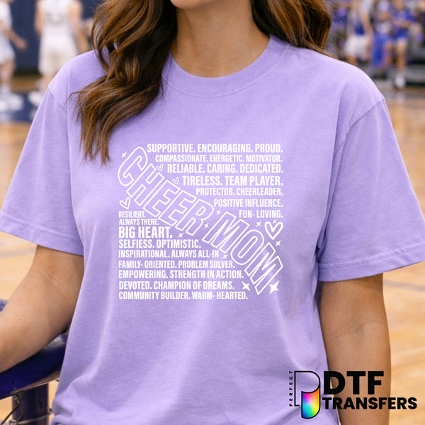 Cheer Mom – Cheerleading DTF Transfer