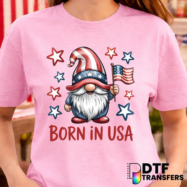 Born in the USA – Fourth of July DTF Transfer