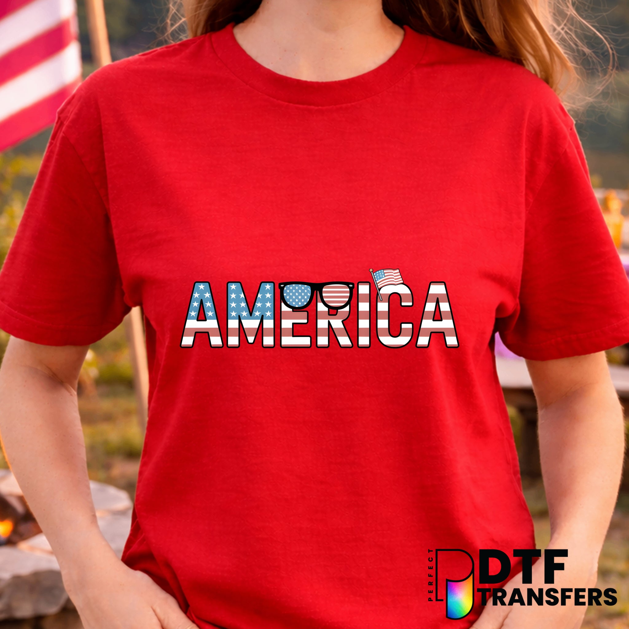 America Sunglasses – Fourth of July DTF Transfer