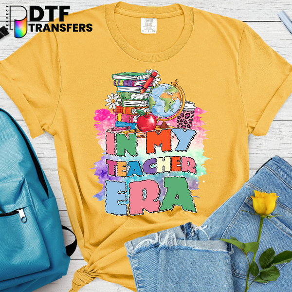 Leopard Print In My Teacher Era – Teacher DTF Transfer