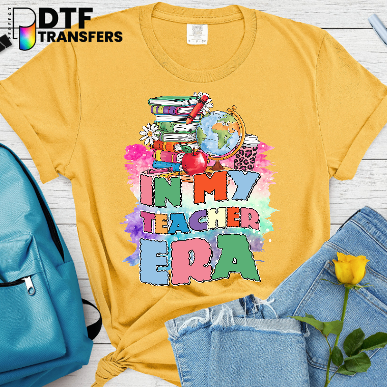 Leopard Print In My Teacher Era – Teacher DTF Transfer