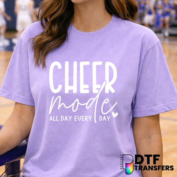 CHEER MODE All Day Every Day – Cheerleading DTF Transfer