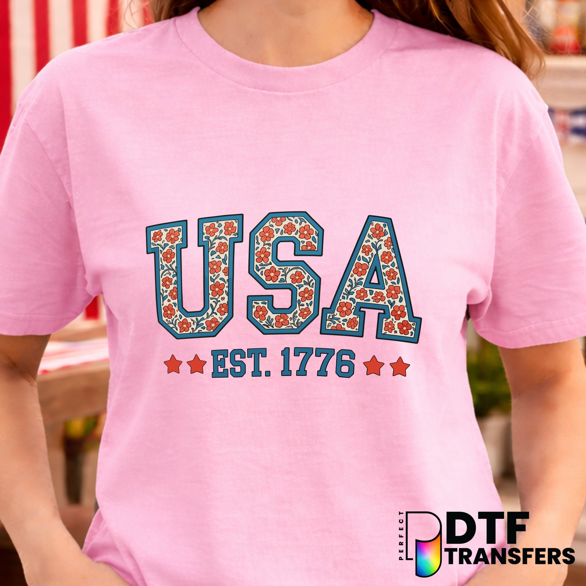USA EST 1776 – Fourth of July DTF Transfer