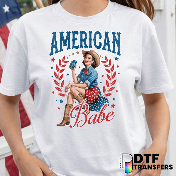 American Babe – Fourth of July DTF Transfer