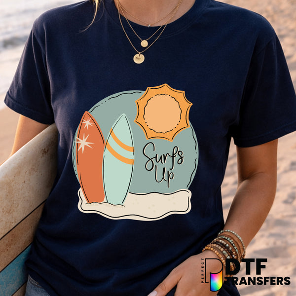 Surf's Up – Surfing DTF Transfer